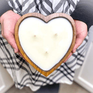 White Heart - Medium Candle