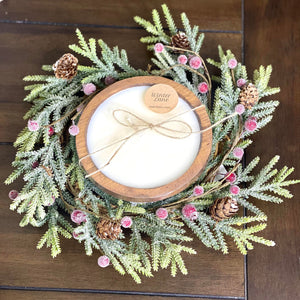 Wreath and Candle Gift Set
