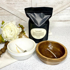 Candle Refill Kit for Round Bowl