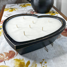 Load image into Gallery viewer, Black Juliet -Large Heart Candle - Scent: Iced Vanilla Woods
