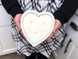 Spring Heart Bowl Candles- Medium